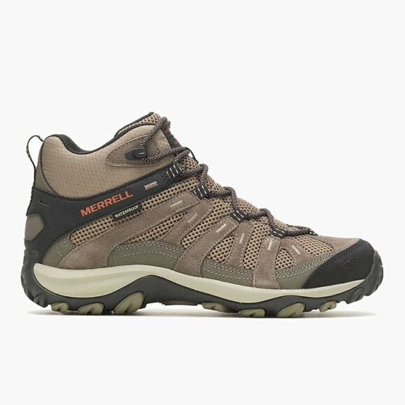 Merrell Men's Alverstone 2 Mid WP Boots Boulder/Brindle Leather J036925 US 10.5 - Picture 6 of 7